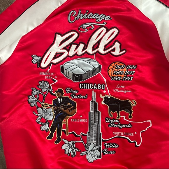 Chicago Bulls Bomber Starter Jacket - Picture 7 of 7
